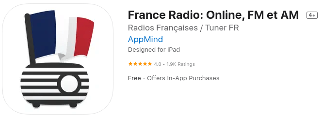France Radio app store screenshot