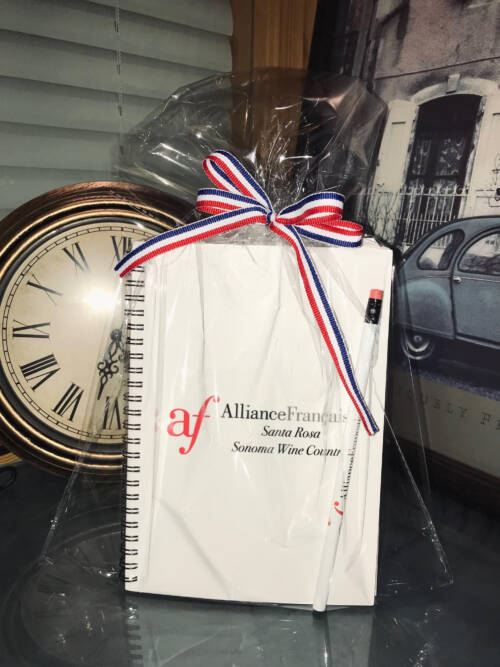 AFSR notebook and pencil